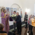 Прихожане монастыря поздравили с днем рождения и днем ангела