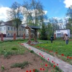 В Покровском мужском монастыре прошел субботник.